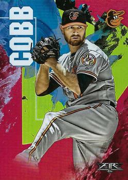 2019 Topps Fire - Flame #166 Alex Cobb Front