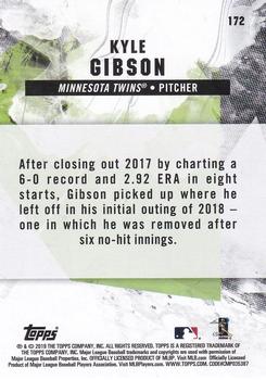 2019 Topps Fire - Flame #172 Kyle Gibson Back