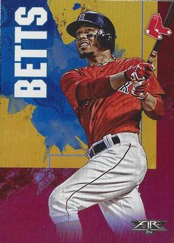 2019 Topps Fire - Flame #186 Mookie Betts Front