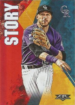 2019 Topps Fire - Flame #187 Trevor Story Front