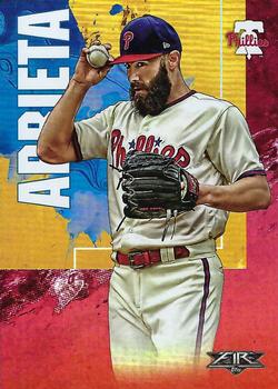 2019 Topps Fire - Flame #197 Jake Arrieta Front