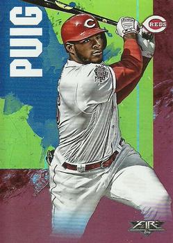 2019 Topps Fire - Flame #200 Yasiel Puig Front