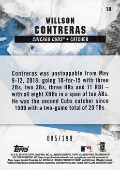 2019 Topps Fire - Green #10 Willson Contreras Back