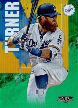 2019 Topps Fire - Green #39 Justin Turner Front