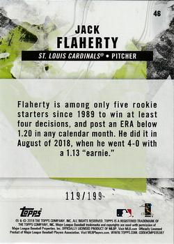 2019 Topps Fire - Green #46 Jack Flaherty Back