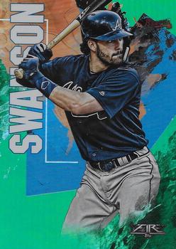 2019 Topps Fire - Green #47 Dansby Swanson Front