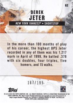 2019 Topps Fire - Green #62 Derek Jeter Back