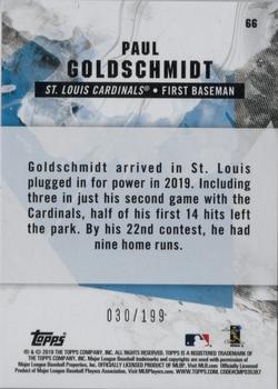 2019 Topps Fire - Green #66 Paul Goldschmidt Back