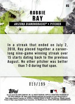 2019 Topps Fire - Green #85 Robbie Ray Back