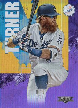 2019 Topps Fire - Purple #39 Justin Turner Front