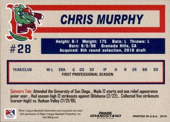 2019 Grandstand Lowell Spinners #NNO Chris Murphy Back