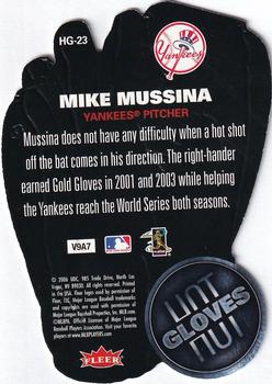2006 Flair Showcase - Hot Gloves #HG-23 Mike Mussina Back