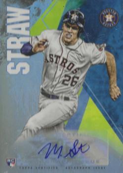 2019 Topps Fire - Fire Autographs #FA-MS Myles Straw Front