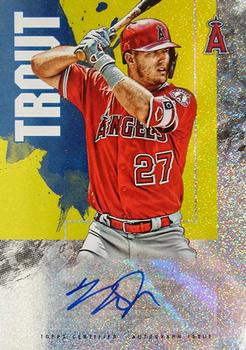 2019 Topps Fire - Fire Autographs #FA-MT Mike Trout Front