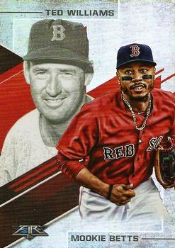 2019 Topps Fire - Lasting Legacies #LL-7 Mookie Betts / Ted Williams Front
