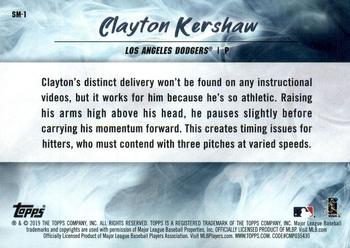 2019 Topps Fire - Smoke and Mirrors #SM-1 Clayton Kershaw Back