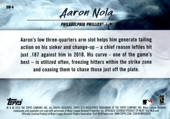 2019 Topps Fire - Smoke and Mirrors #SM-4 Aaron Nola Back