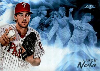 2019 Topps Fire - Smoke and Mirrors #SM-4 Aaron Nola Front
