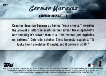 2019 Topps Fire - Smoke and Mirrors #SM-7 German Marquez Back
