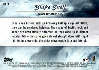 2019 Topps Fire - Smoke and Mirrors #SM-14 Blake Snell Back