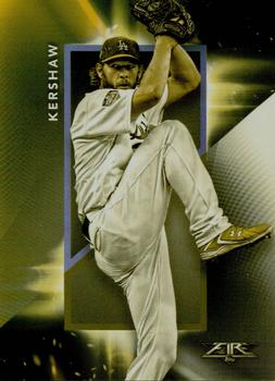 2019 Topps Fire - En Fuego Gold Minted #EF-11 Clayton Kershaw Front