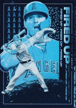 2019 Topps Fire - Fired Up Blue Chip #FIU-1 Mike Trout Front