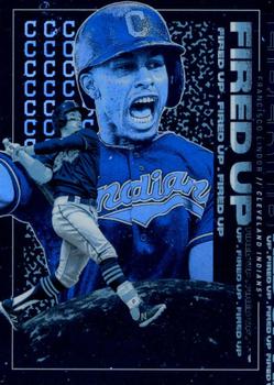 2019 Topps Fire - Fired Up Blue Chip #FIU-2 Francisco Lindor Front
