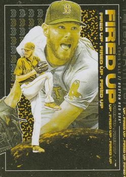 2019 Topps Fire - Fired Up Gold Minted #FIU-4 Chris Sale Front