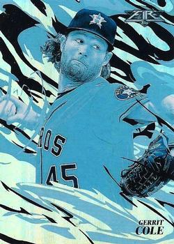 2019 Topps Fire - Flamethrowers Blue Chip #FT-5 Gerrit Cole Front