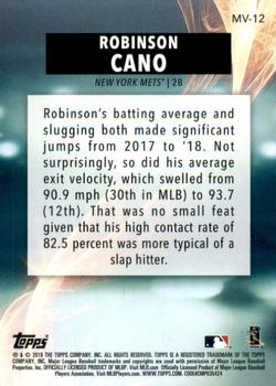 2019 Topps Fire - Maximum Velocity Blue Chip #MV-12 Robinson Cano Back