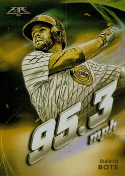 2019 Topps Fire - Maximum Velocity Gold Minted #MV-3 David Bote Front