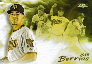 2019 Topps Fire - Smoke and Mirrors Gold Minted #SM-10 Jose Berrios Front