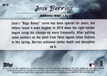 2019 Topps Fire - Smoke and Mirrors Gold Minted #SM-10 Jose Berrios Back