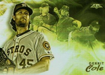 2019 Topps Fire - Smoke and Mirrors Gold Minted #SM-13 Gerrit Cole Front