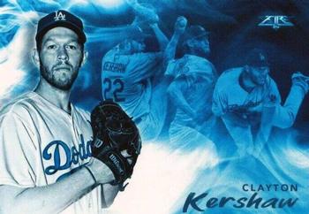 2019 Topps Fire - Smoke and Mirrors Blue Chip #SM-1 Clayton Kershaw Front