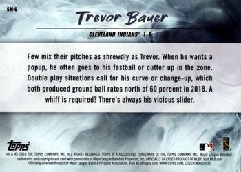 2019 Topps Fire - Smoke and Mirrors Blue Chip #SM-6 Trevor Bauer Back