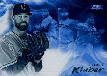 2019 Topps Fire - Smoke and Mirrors Blue Chip #SM-9 Corey Kluber Front