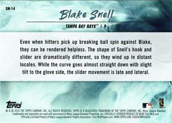 2019 Topps Fire - Smoke and Mirrors Blue Chip #SM-14 Blake Snell Back