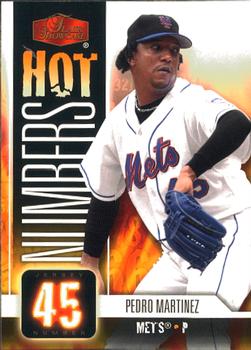 2006 Flair Showcase - Hot Numbers #HN-24 Pedro Martinez Front