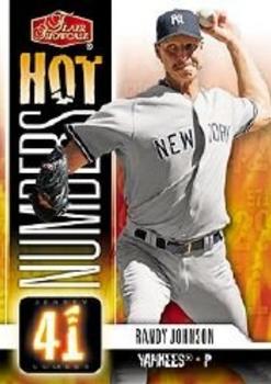 2006 Flair Showcase - Hot Numbers #HN-25 Randy Johnson Front