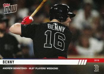 2019 Topps Now Players Weekend #PW-28 Andrew Benintendi Front