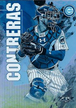 2019 Topps Fire - Blue Chip #10 Willson Contreras Front