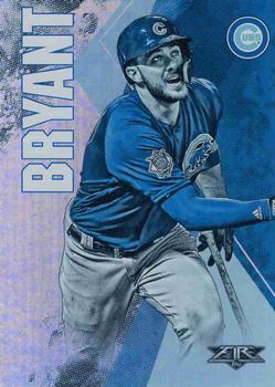 2019 Topps Fire - Blue Chip #13 Kris Bryant Front