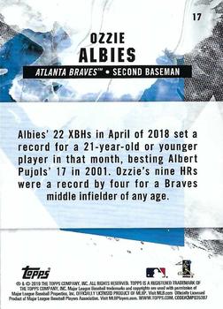 2019 Topps Fire - Blue Chip #17 Ozzie Albies Back