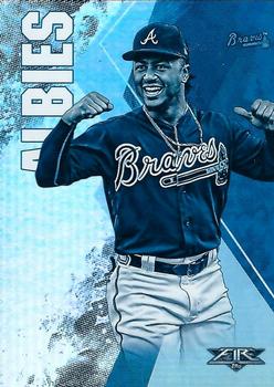 2019 Topps Fire - Blue Chip #17 Ozzie Albies Front