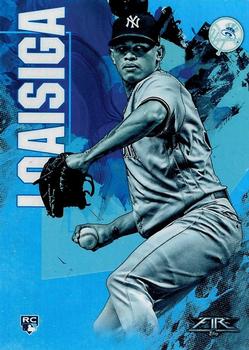 2019 Topps Fire - Blue Chip #20 Jonathan Loaisiga Front