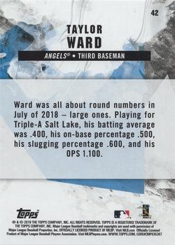 2019 Topps Fire - Blue Chip #42 Taylor Ward Back