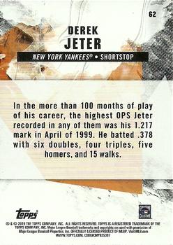 2019 Topps Fire - Blue Chip #62 Derek Jeter Back