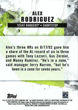 2019 Topps Fire - Blue Chip #78 Alex Rodriguez Back