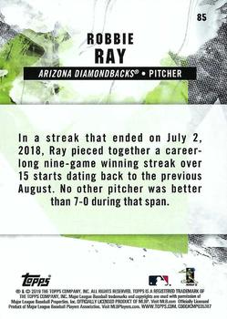 2019 Topps Fire - Blue Chip #85 Robbie Ray Back